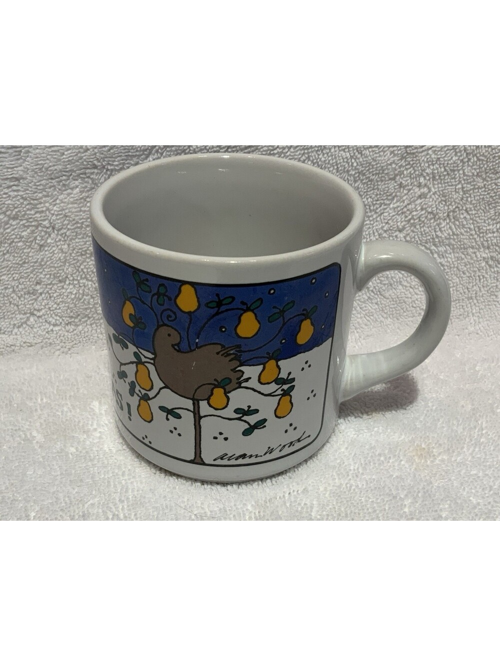 Alan Wood Houze Ceramic Colorful Holiday 10oz. Mug